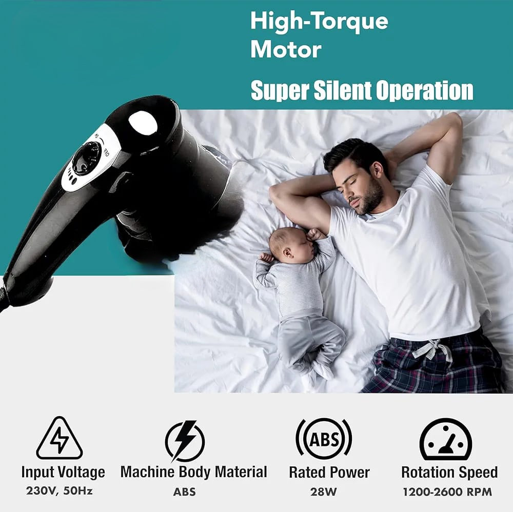 Premium Electric Percussion Massager – Full Body Relief